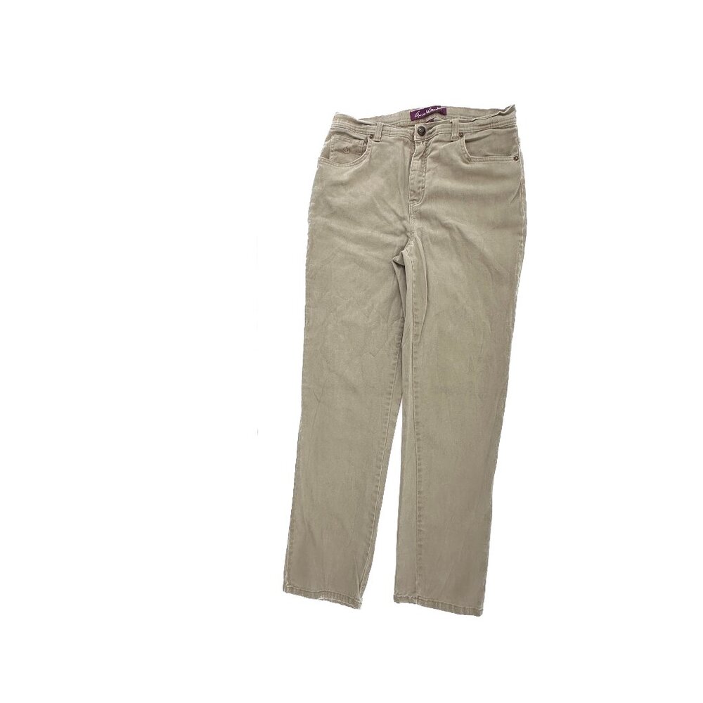 Gloria Vanderbilt‎ Amanda Straight Leg Women's size 12 Tan Brown Denim Jeans